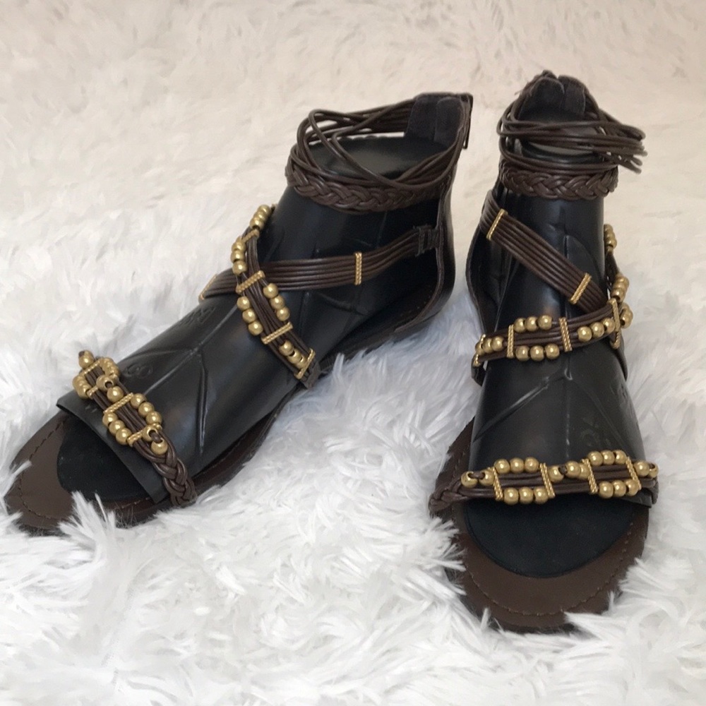 VÍCTOR GLADIATOR CLARION SANDALS DARK COCOA SIZE8M